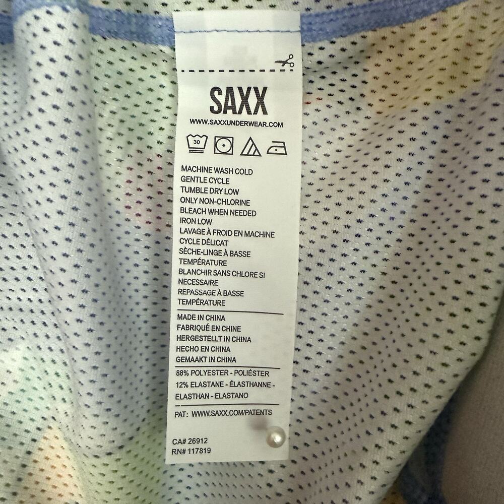 SAXX Boxer Briefs Mens Medium Slim Fit Volt Breathable Mesh BallPark Pouch NWT - Picture 5 of 12